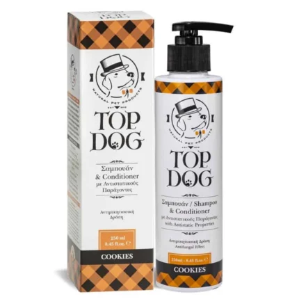 sampoyan me conditioner top dog cookies 250ml gia skuloys kai gates petshop88 1600x1600h