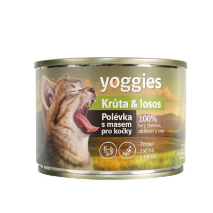 Yoggies cat soup turkey & salmon 185gr