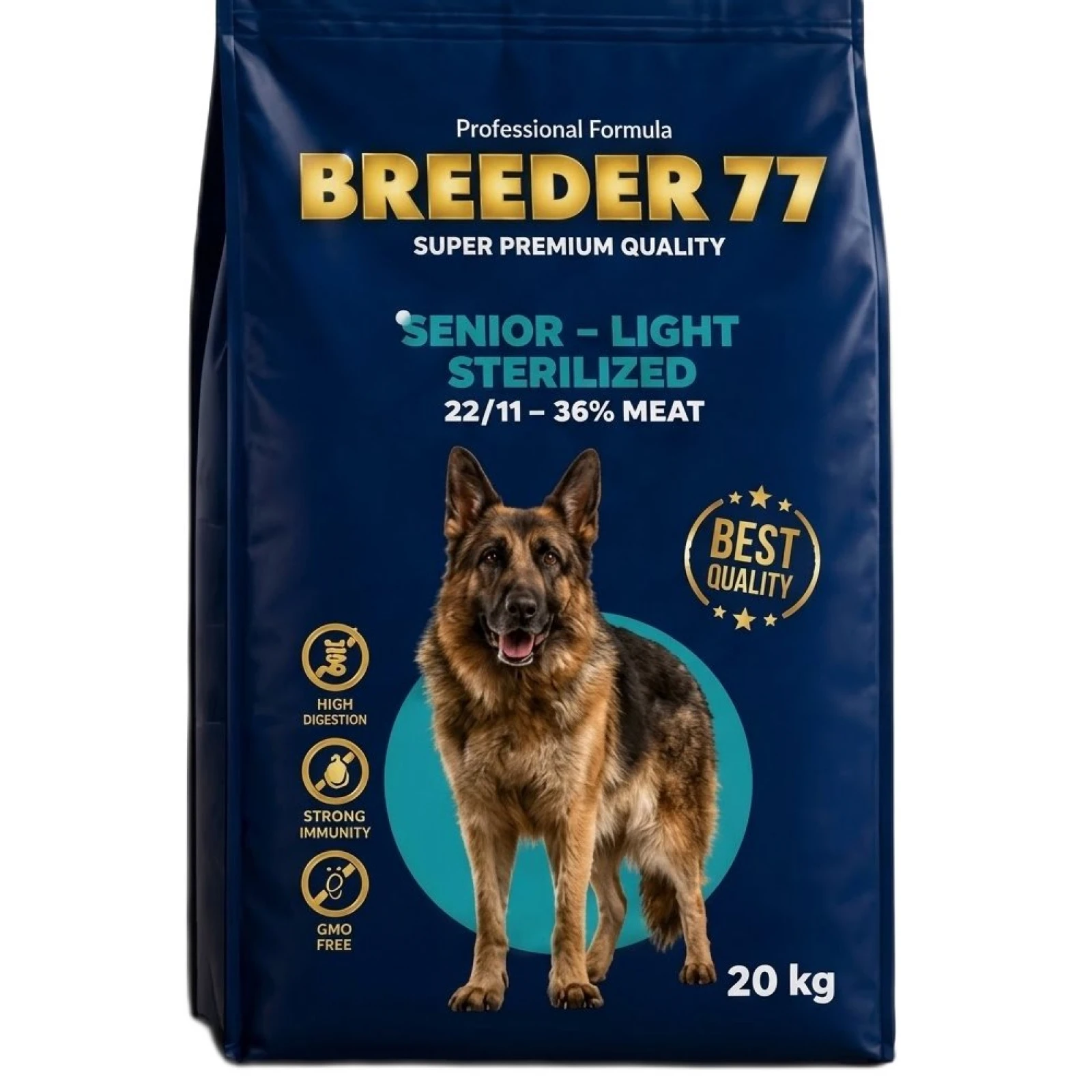 Breeder77 Senior Light Sterilized 20kg H2OWorld Breeder77 Senior Light Sterilized 20kg